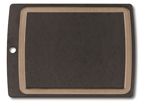 Allrounder Cutting Board L, black with juice groove
