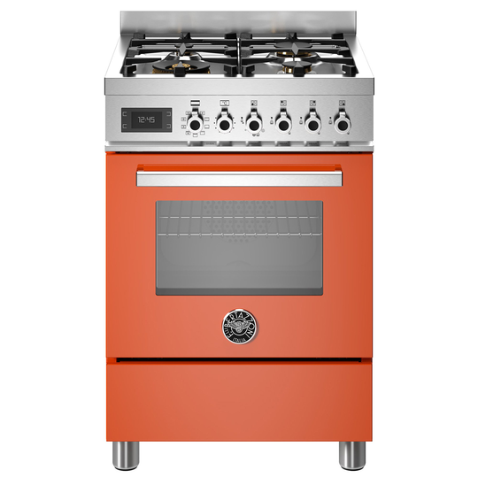 Bertazzoni PRO64L1EART Professional gasspis med singelugn, 60 cm, orange