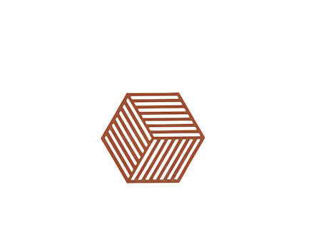 Zone Denmark Hexagon Grytunderlägg Terracotta