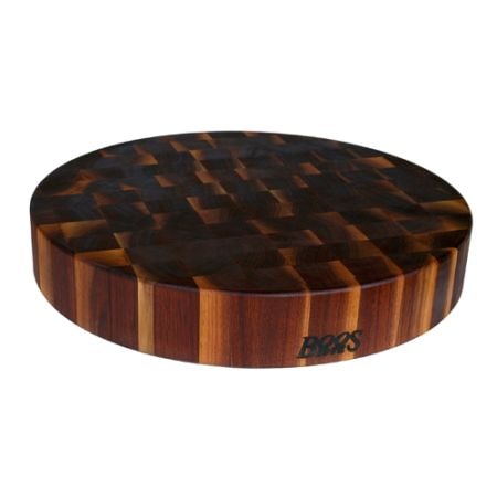 Skärbräda Butcher Block Rund Valnöt 46 cm