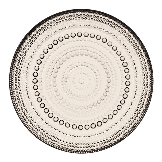Iittala - Kastehelmi Tallrik flat 17 cm Linne