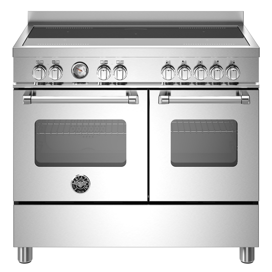 Bertazzoni MAS105I2EXT Master induktionsspis med dubbelugn, 100 cm, rostfritt stål