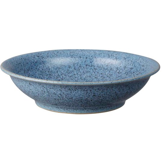 Denby Studio Blue Flint Large Shallow Bowl 17 cm