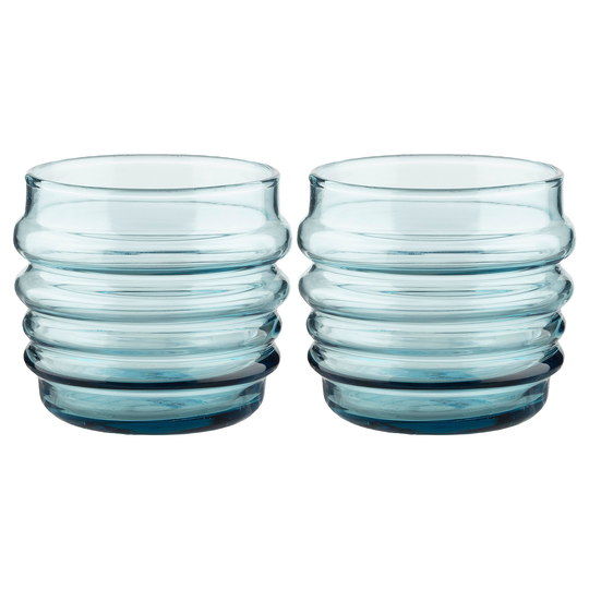 Marimekko Sukat Makkaralla tumblerglas, 2-pack, aqua