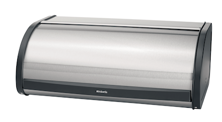 Brödskrin Roll Top med svarta sidor Matt Steel / F.P.P.
