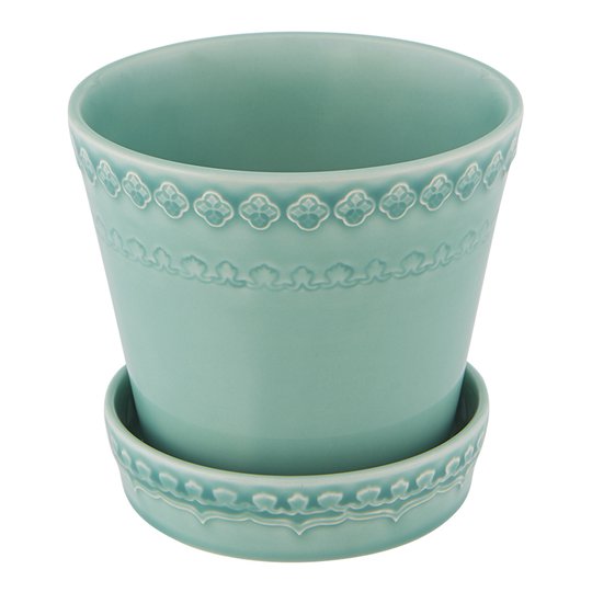 Bordallo Pinheiro - Rua Nova Kruka/Fat 12x14 cm Aqua