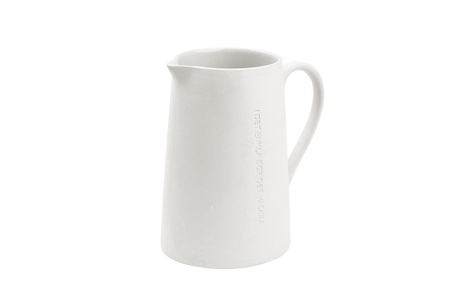Mjölkkanna I det enkla vit