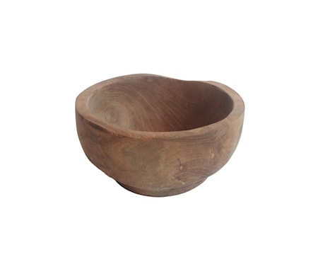 Skål Salad Natur Återvunnen Teak 10x20 cm