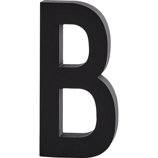 Design Letters Bokstav Grå i Aluminium 50 mm, B