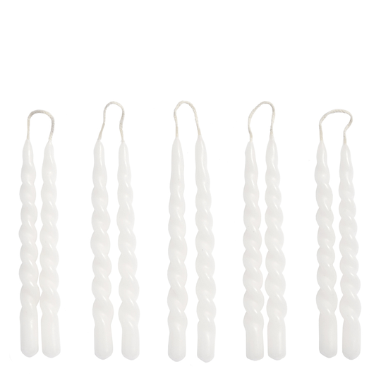 Hay - Mini Swirl Ljus 10-pack Vit