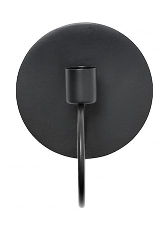 CIRCLE Väggljusstake Svart