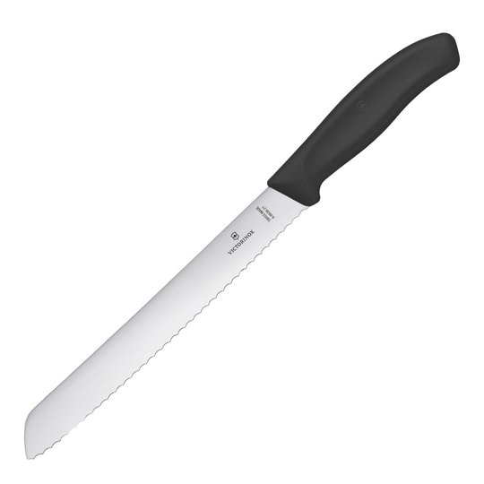 Victorinox - Swiss Classic Brödkniv tandad 21 cm Svart