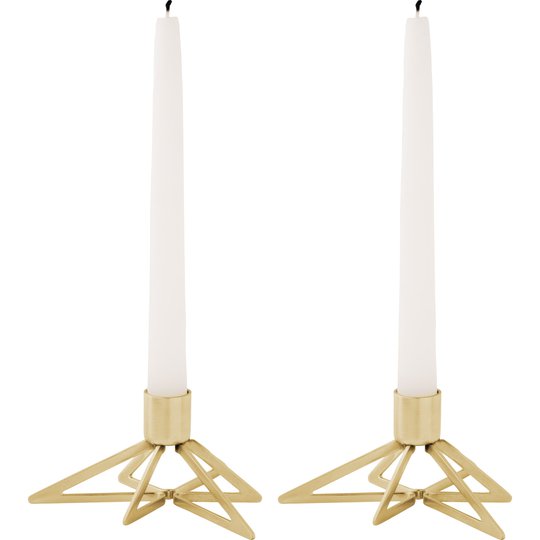 Stelton Tangle ljusstake stjärna 2-pack - mässing