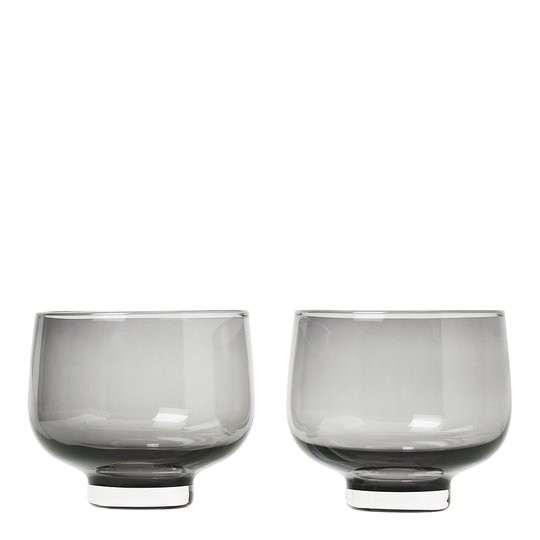 Blomus - Flow Tumblerglas 22 cl 2-pack Smoke