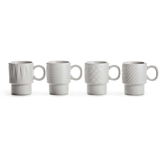 Sagaform Coffee & More espressomugg vit 4-pack