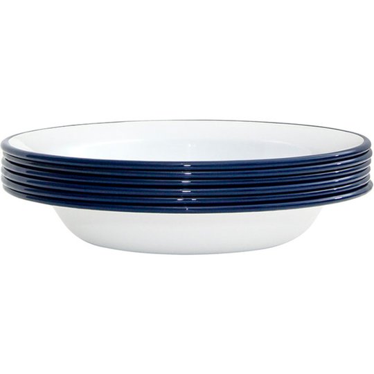 Kockums Jernverk Djup tallrik 22 cm 6 st, Vit