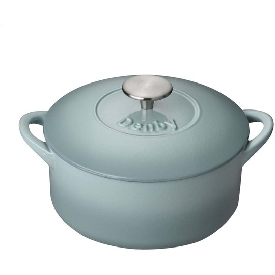 Denby Pavilion Rund Gjutjärnsgryta 20 cm 2,4 l