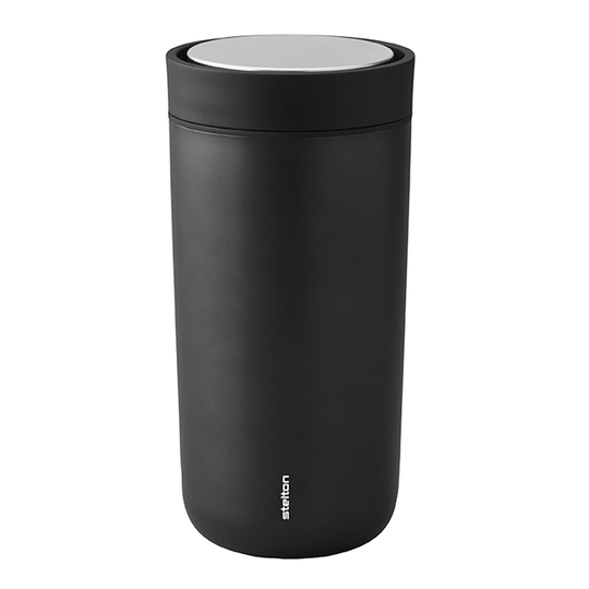 Stelton - To Go Click Mugg 40 cl Svart/Metallic