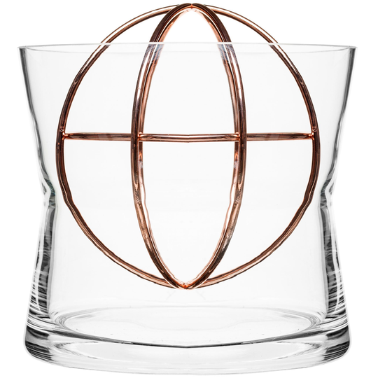 Born in Sweden Sphere vase, large, rostfritt stål, kopparpläterad