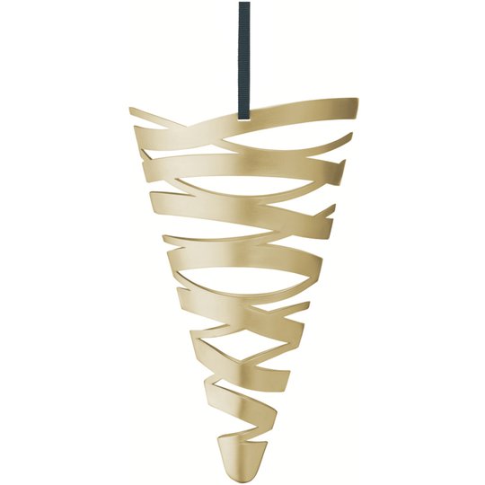 Stelton Tangle julornament kornett, stor - mässing