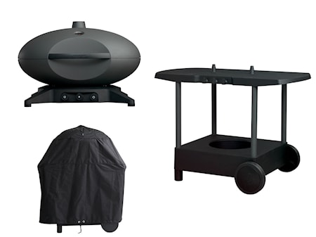 Forno Grande Gasolgrill Set 53 x 65,6 cm Antracit