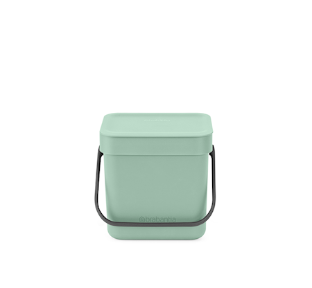 Avfallshink Sort & Go 3L, Jade Green