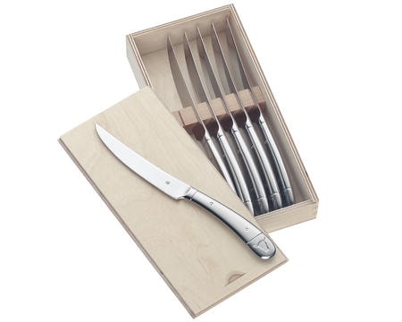 Steakkniv stor, 6 st. blank st