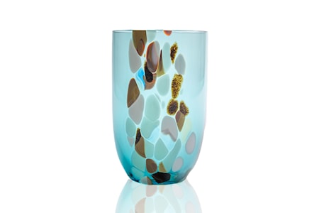 Marble Dricksglas Amalfi Blue