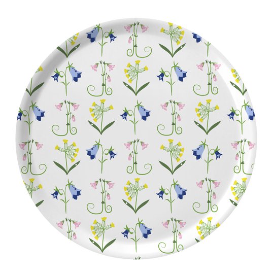Citronelles - Flowers Bricka Rund 38 cm Multi