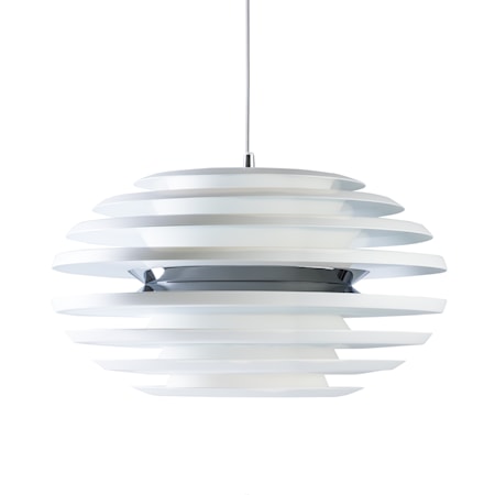Ellipse Pendel Mattvit/Krom 50 cm