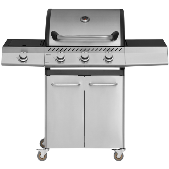 Mustang Knoxville 3+1 gasolgrill, rostfritt stål