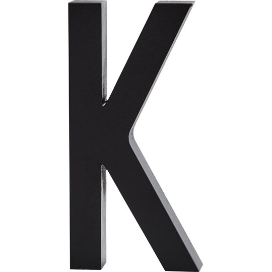 Design Letters Bokstav Grå i Aluminium 50 mm, K