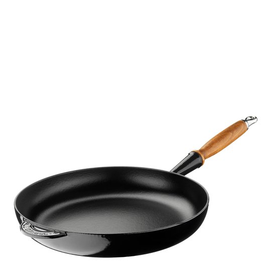 Le Creuset - Stekpanna med trähandtag 28 cm Svart