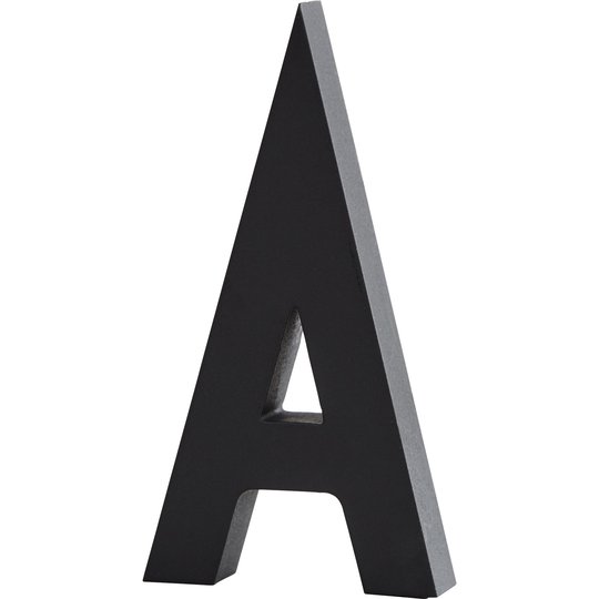 Design Letters Bokstav Grå i Aluminium 50 mm, A