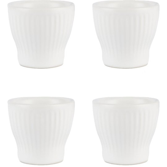 Aida Groovy Äggkopp 4-Pack Vit