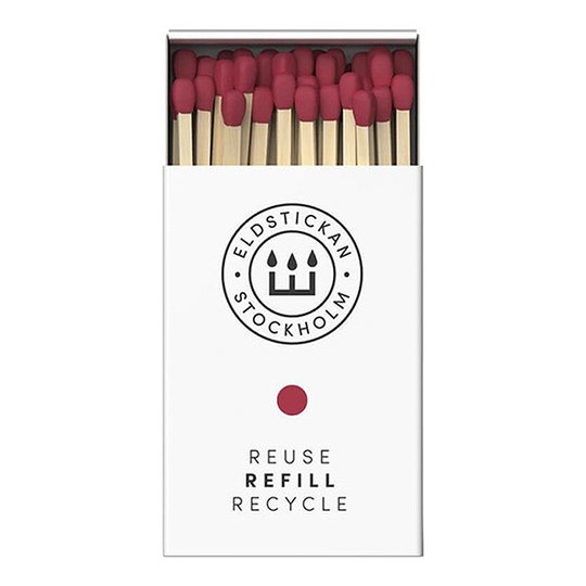 Eldstickan - Tändstickor Refill 60 st Ros