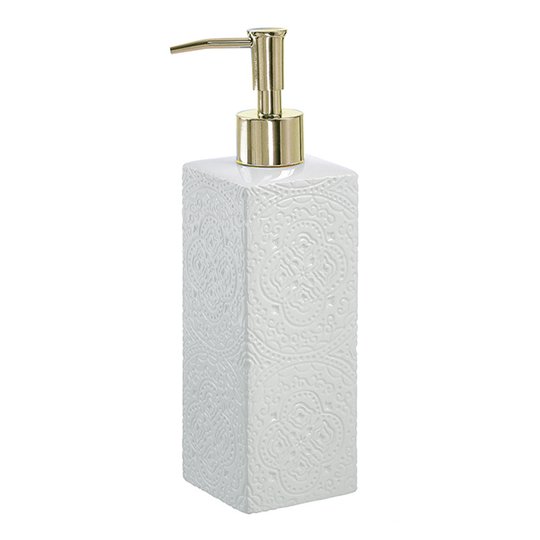 Cult Design - Kub Orient Tvålpump 21 cm Vit/Guld