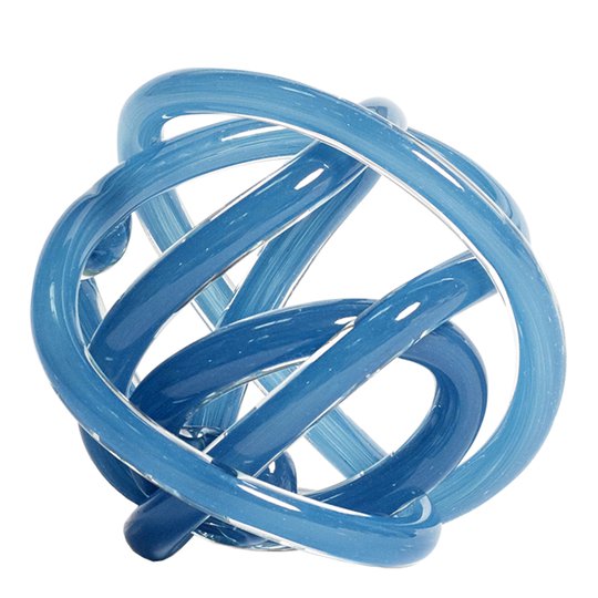 Hay - Glasskulptur Knot No 2 M Blur Steel