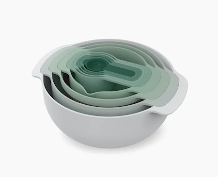 Nest™ 9 Plus Bunkar och mått 9 delar Sage