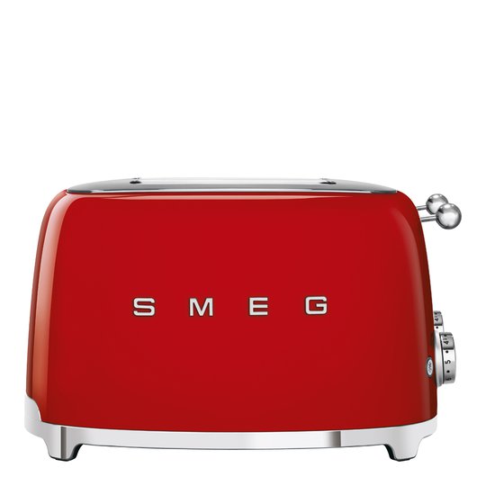 Smeg - 50's Style Brödrost kvadrat 4 skivor Röd