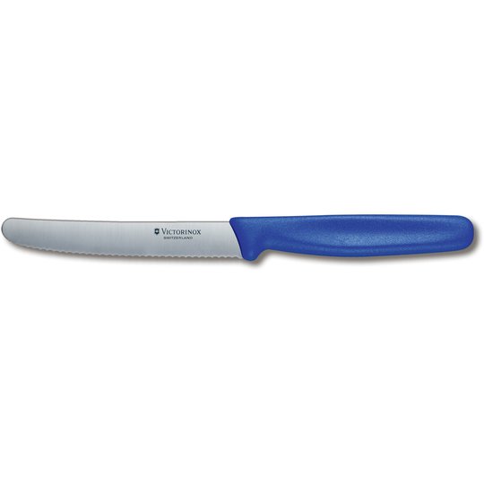 Victorinox Tomat- och Korvkniv 11 cm Tandad Blå