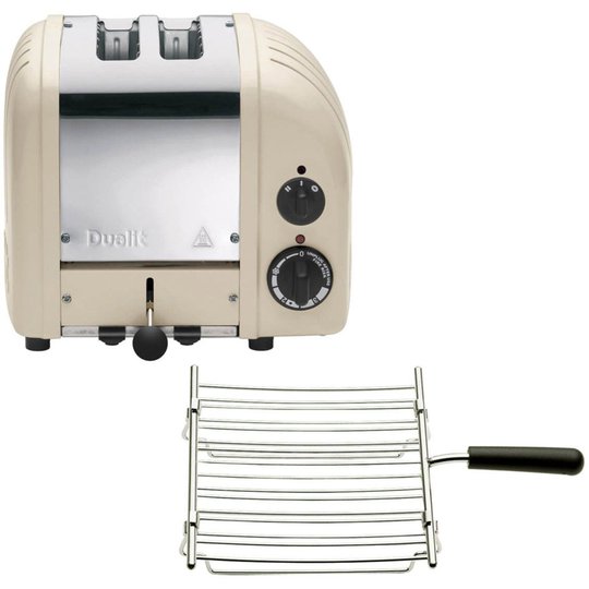 Dualit Brödrost Classic 2 Skivor Creme + Brödvärmargaller