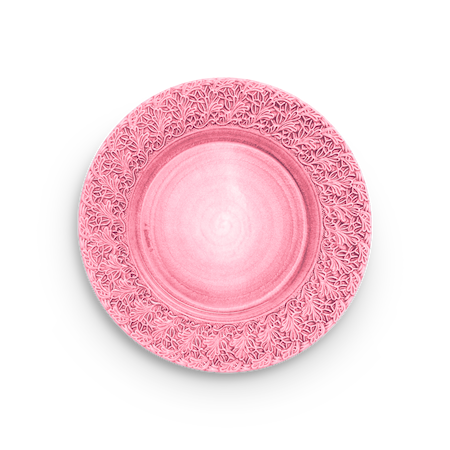 Spets Tallrik Rosa 32 cm