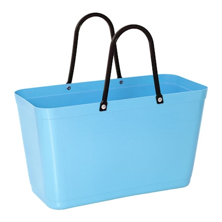 Väska Stor Green Plastic Ljusblå
