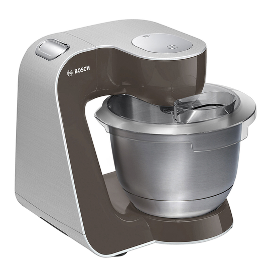 Bosch - Bosch Köksmaskin 1000 W Rostfritt Stål/Brun