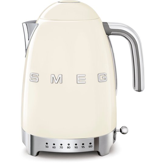 Smeg Vattenkokare 1,7 l med Variable Temperatur Creme
