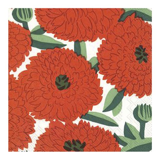 Marimekko - Servett Primavera 33x33 cm Röd