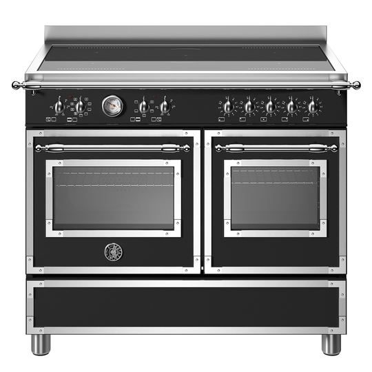 Bertazzoni HER105I2ENET Heritage induktionsspis med dubbelugn, 100 cm, mattsvart