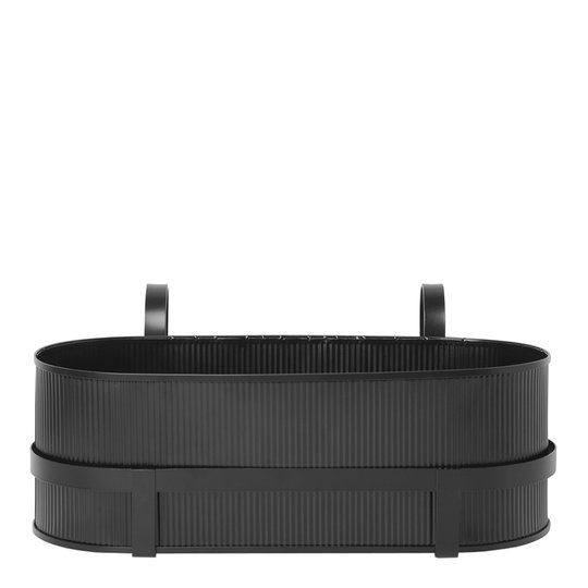Ferm Living - Bau Balkonglåda 20x45x27,5 cm Svart
