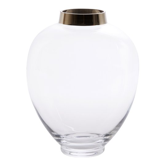 Holmen - Elise Vas 25 cm Glas/silver